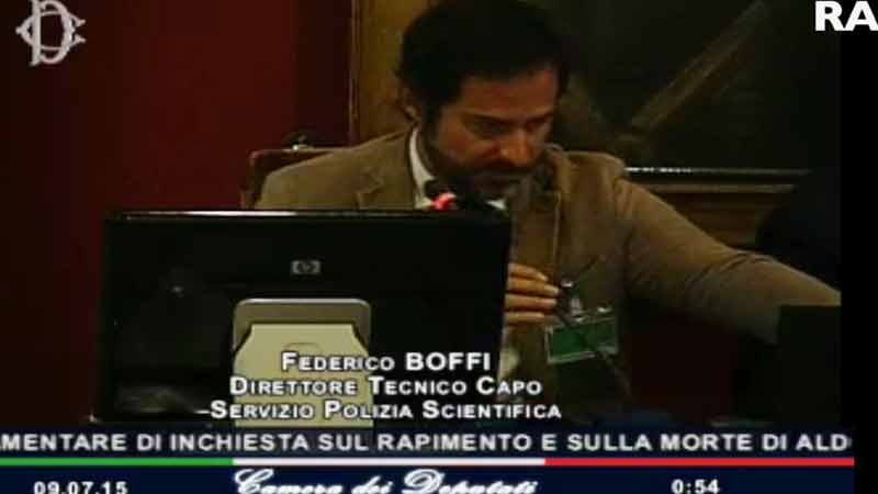 Il perito della Polizia Scientifica Federico Boffi