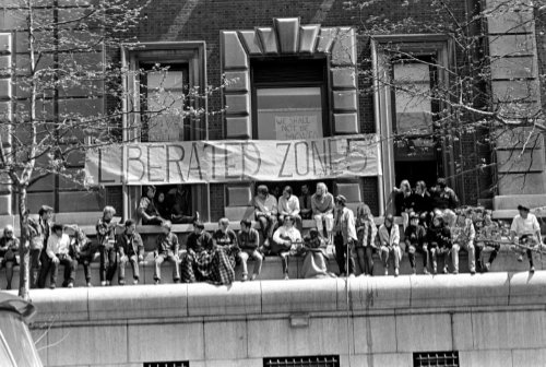 Immagine della protesta studentesca alla Colombia University