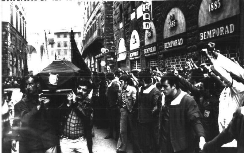 I funerali di Luca Mantini