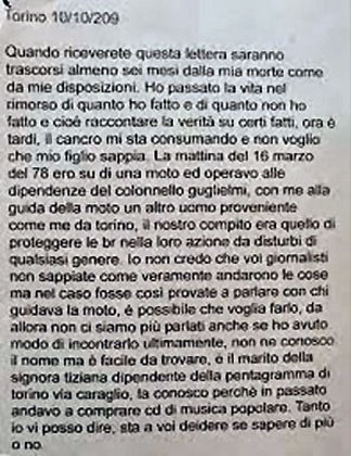 lettera anonima recapita a La Stampa