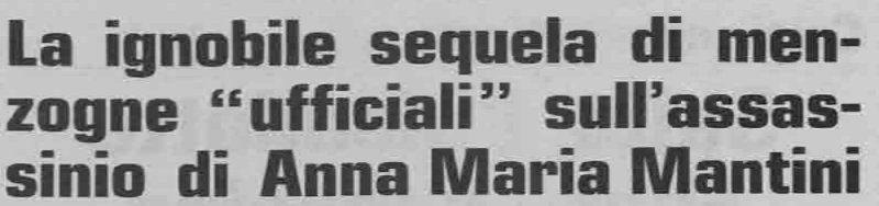 Titolo Lotta Continua su Mantini