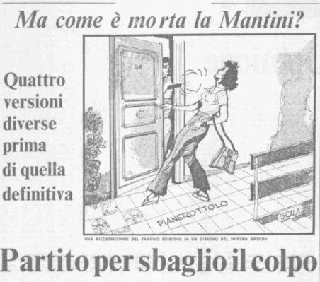 Ricostruzione morte Mantini.